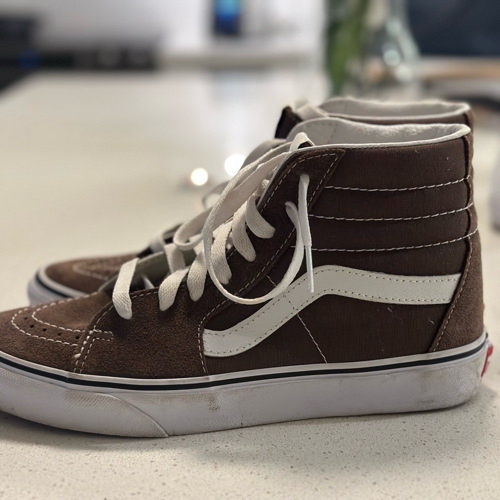 Vans high top brown